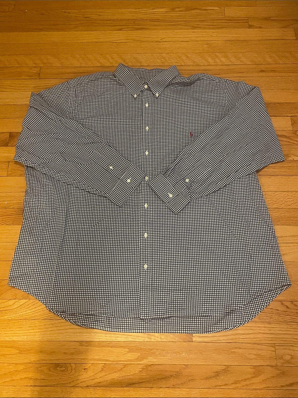 Ralph Lauren button up t-shirt men’s dress Check Button-Down Shirt Size 4XB